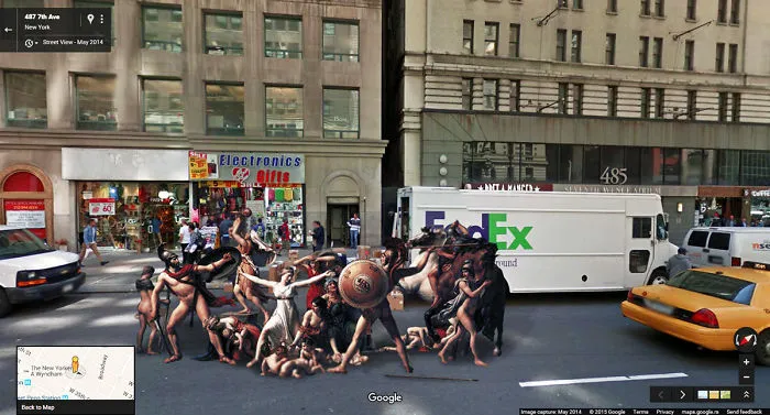 Classic Paintings Invade The Streets Of Google Street View