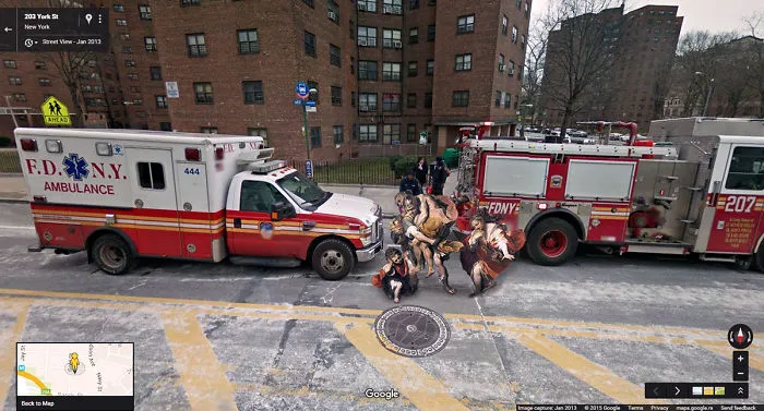 Classic Paintings Invade The Streets Of Google Street View