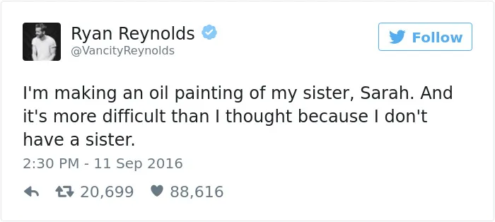 93 Times Ryan Reynolds Was The King Of Twitter