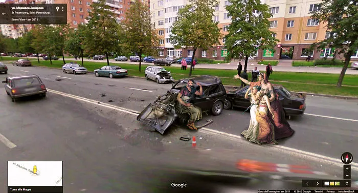 Classic Paintings Invade The Streets Of Google Street View