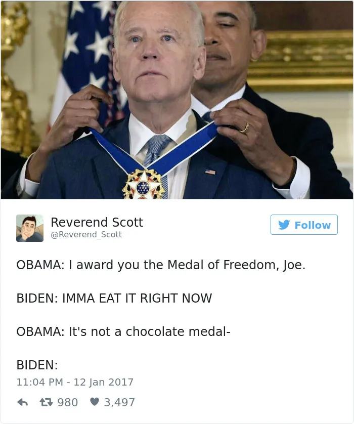 30 Hilarious Memes About Obama Surprising Joe Biden With The Medal Of Freedom