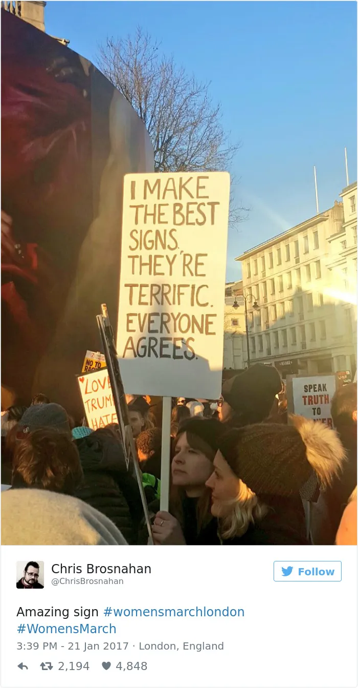 235 Of The Best Signs From Women's Marches Around The World