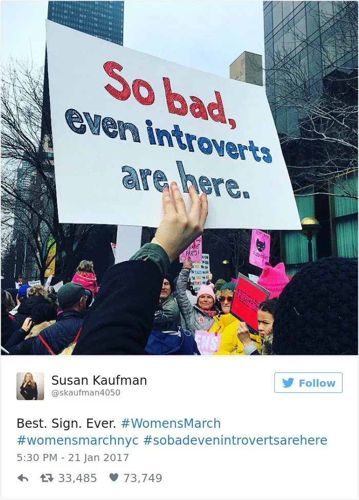 235 Of The Best Signs From Women's Marches Around The World
