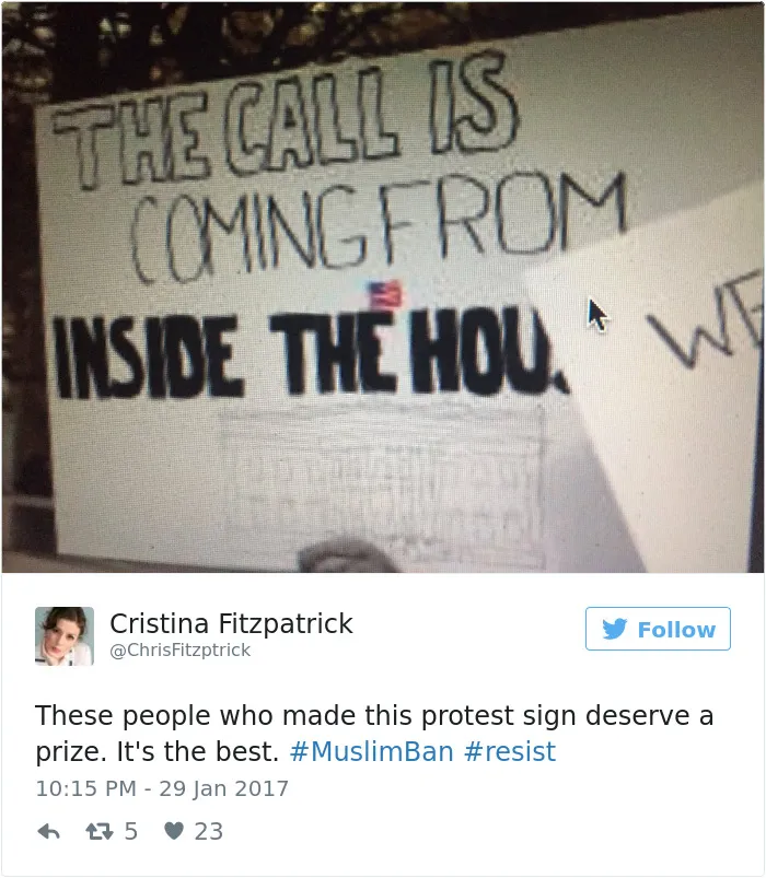 31 Of The Best Signs From Muslim Ban Protests