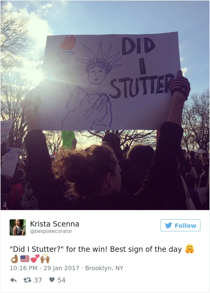 31 Of The Best Signs From Muslim Ban Protests
