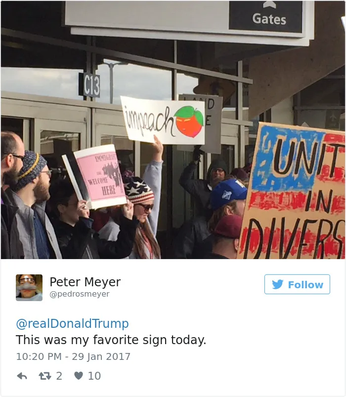 31 Of The Best Signs From Muslim Ban Protests