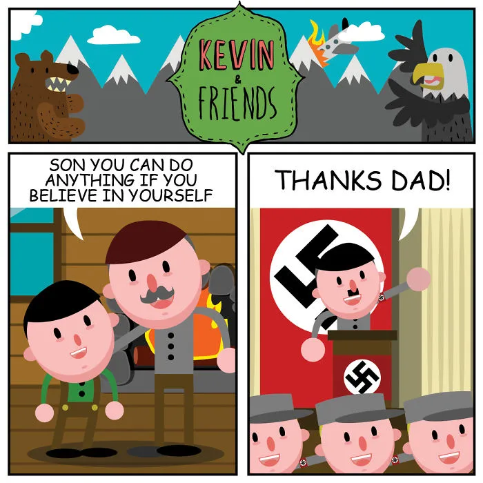 15 Dark Comics About A Horrible Optimist Kevin