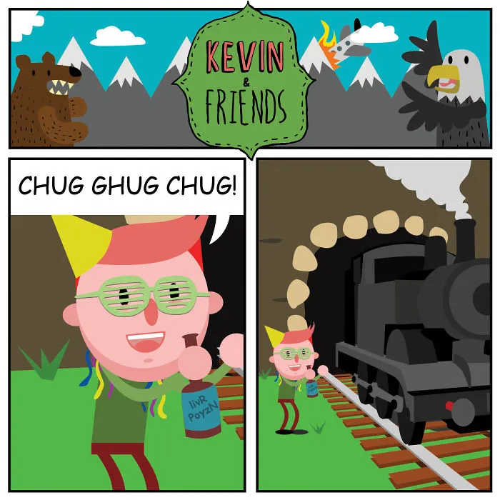 15 Dark Comics About A Horrible Optimist Kevin
