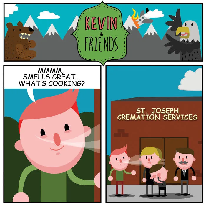 15 Dark Comics About A Horrible Optimist Kevin