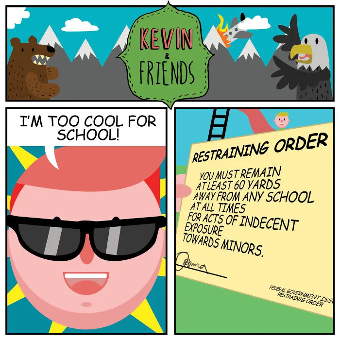 15 Dark Comics About A Horrible Optimist Kevin