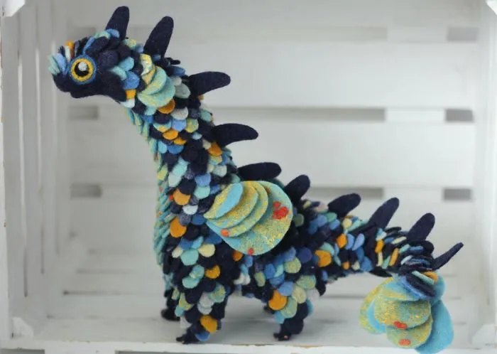 Felt Dragons By Russian Artist Alena Bobrova