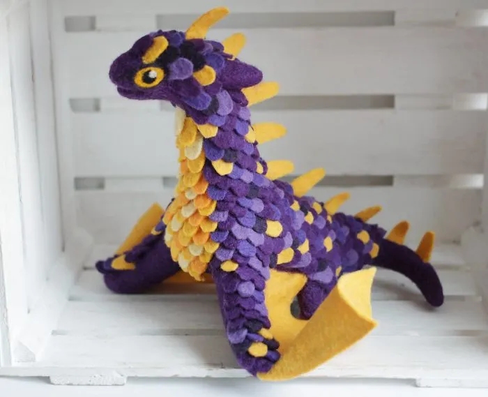 Felt Dragons By Russian Artist Alena Bobrova
