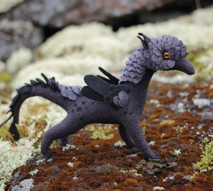 Felt Dragons By Russian Artist Alena Bobrova