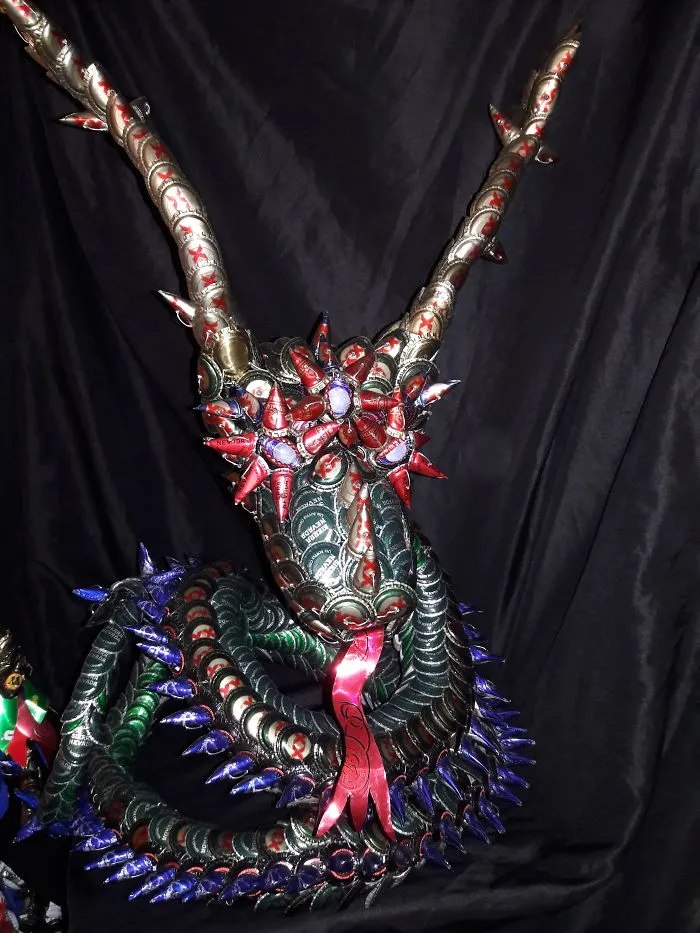 I Make Bottle Cap Sculptures