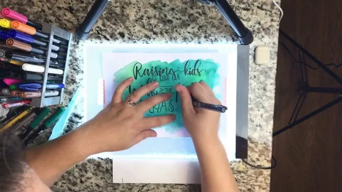 Mesmerizing Video -Faux Watercolor & Faux Calligraphy