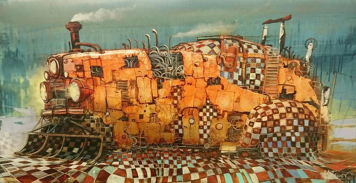 Artist Spends Hours Painting Otherworldly Vehicles