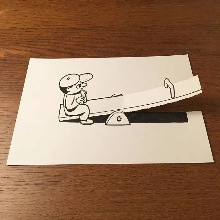 Illustrator Uses Clever 3D Tricks To Bring His Cartoons To Life