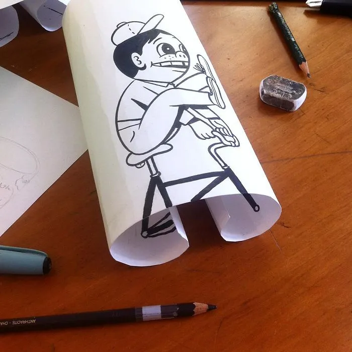 Illustrator Uses Clever 3D Tricks To Bring His Cartoons To Life