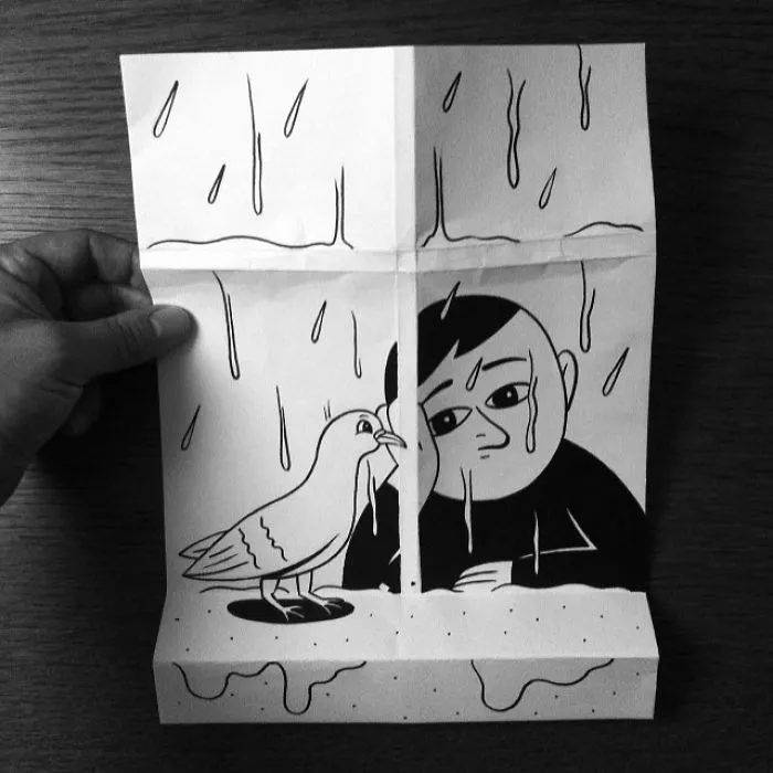 Illustrator Uses Clever 3D Tricks To Bring His Cartoons To Life