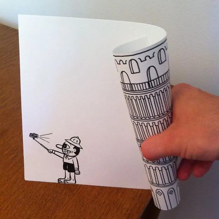 Illustrator Uses Clever 3D Tricks To Bring His Cartoons To Life