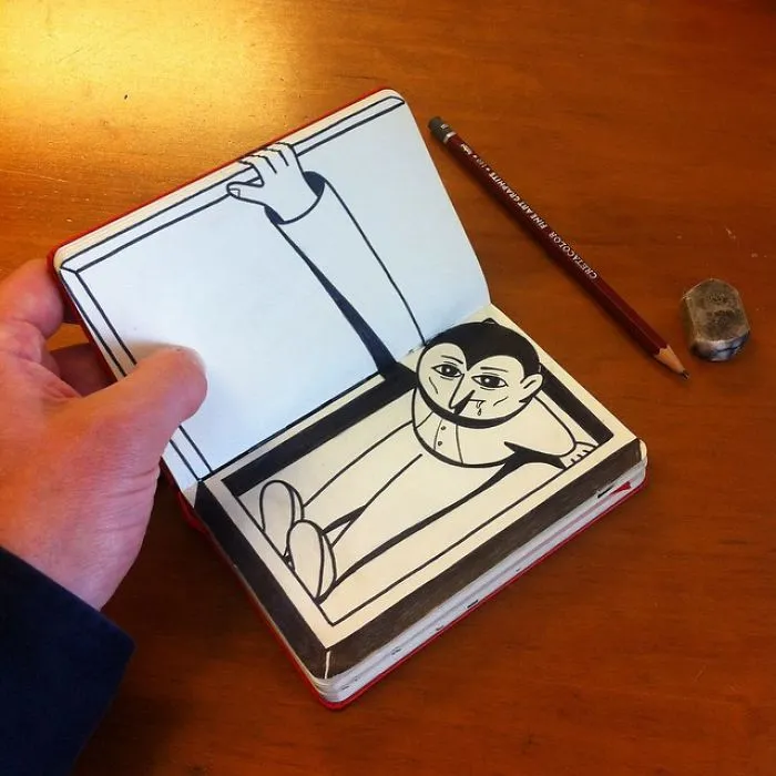 Illustrator Uses Clever 3D Tricks To Bring His Cartoons To Life