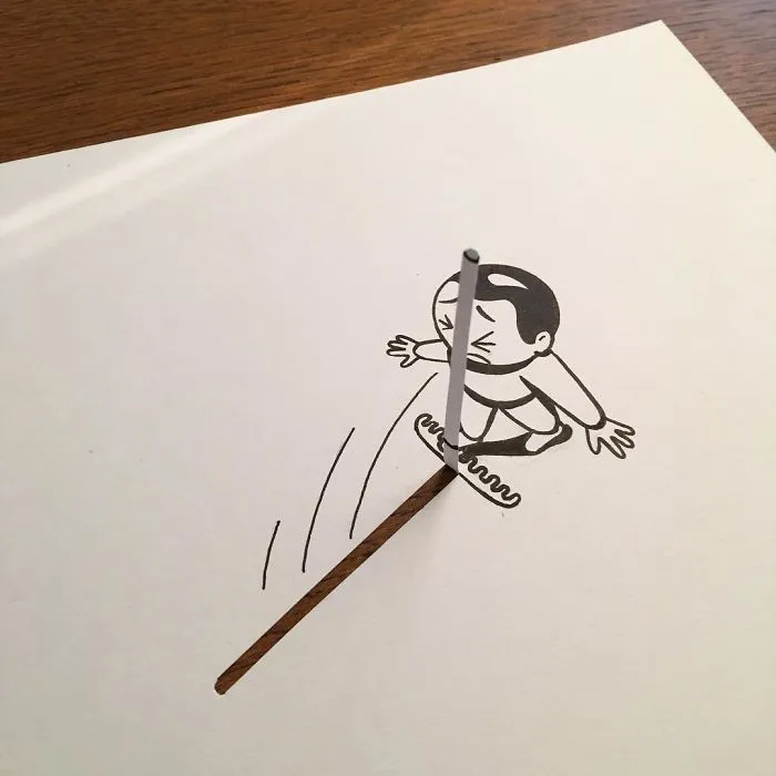 Illustrator Uses Clever 3D Tricks To Bring His Cartoons To Life