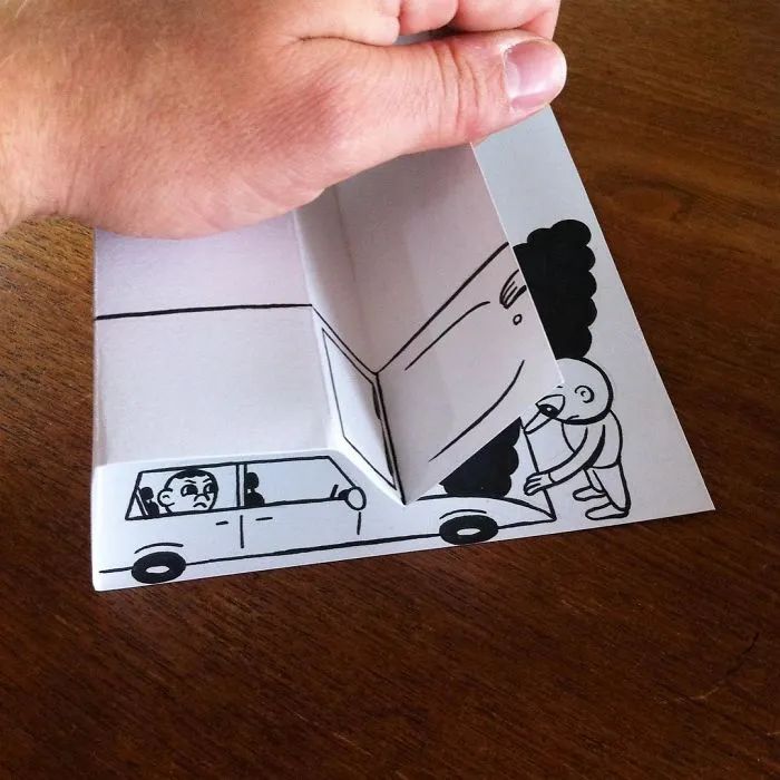 Illustrator Uses Clever 3D Tricks To Bring His Cartoons To Life