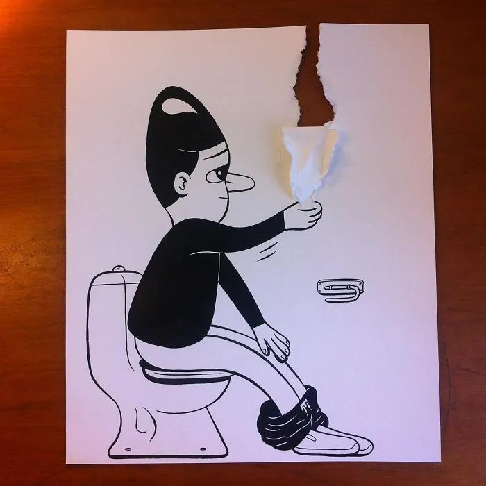 Illustrator Uses Clever 3D Tricks To Bring His Cartoons To Life
