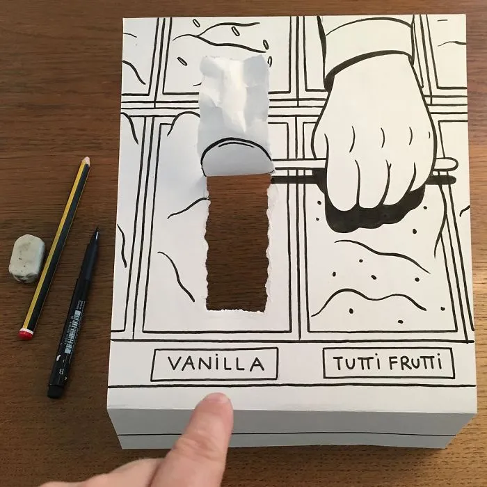 Illustrator Uses Clever 3D Tricks To Bring His Cartoons To Life