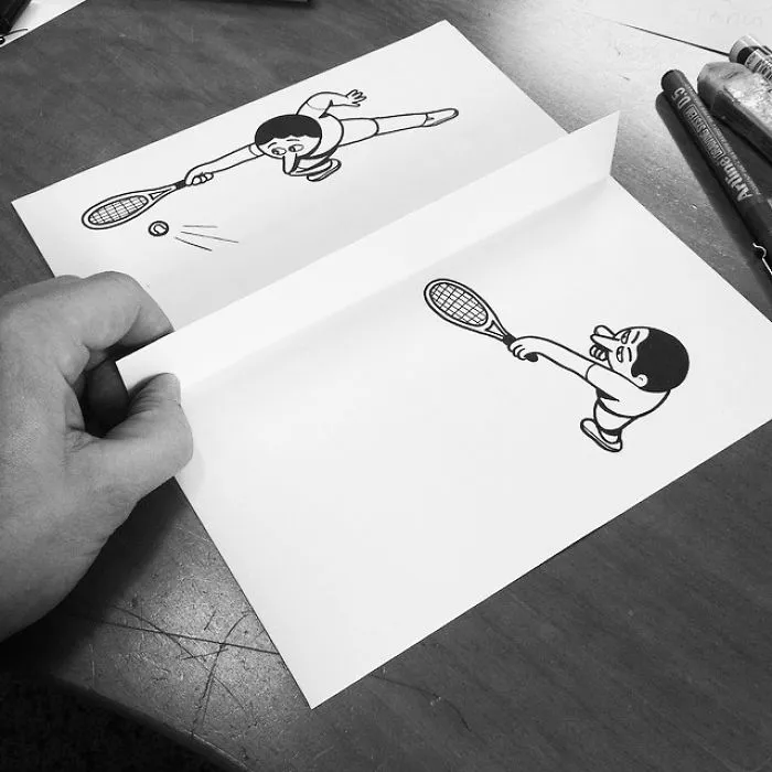 Illustrator Uses Clever 3D Tricks To Bring His Cartoons To Life