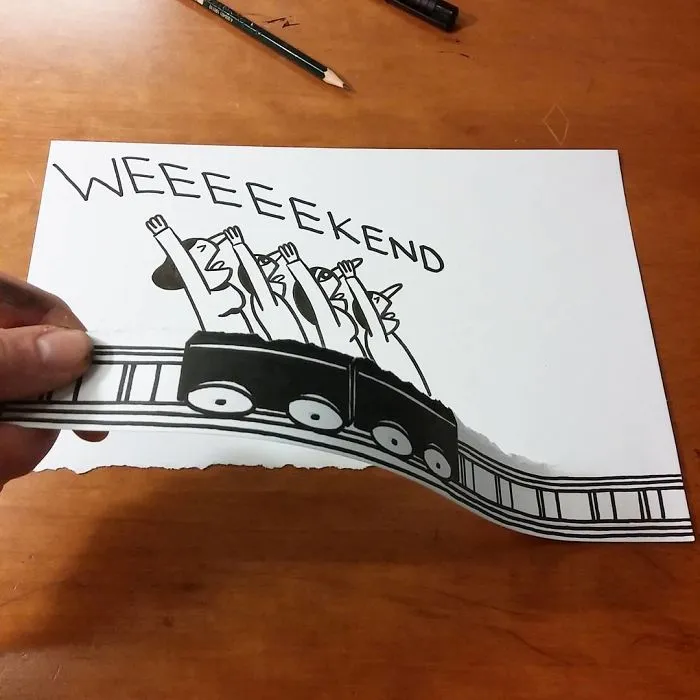 Illustrator Uses Clever 3D Tricks To Bring His Cartoons To Life