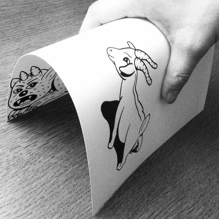 Illustrator Uses Clever 3D Tricks To Bring His Cartoons To Life