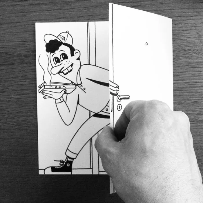 Illustrator Uses Clever 3D Tricks To Bring His Cartoons To Life