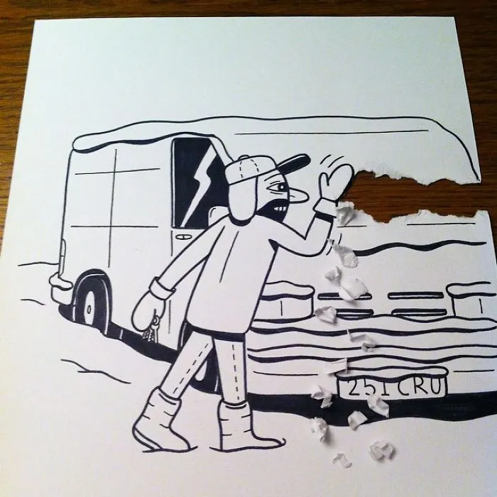 Illustrator Uses Clever 3D Tricks To Bring His Cartoons To Life