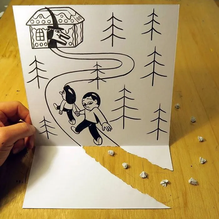 Illustrator Uses Clever 3D Tricks To Bring His Cartoons To Life