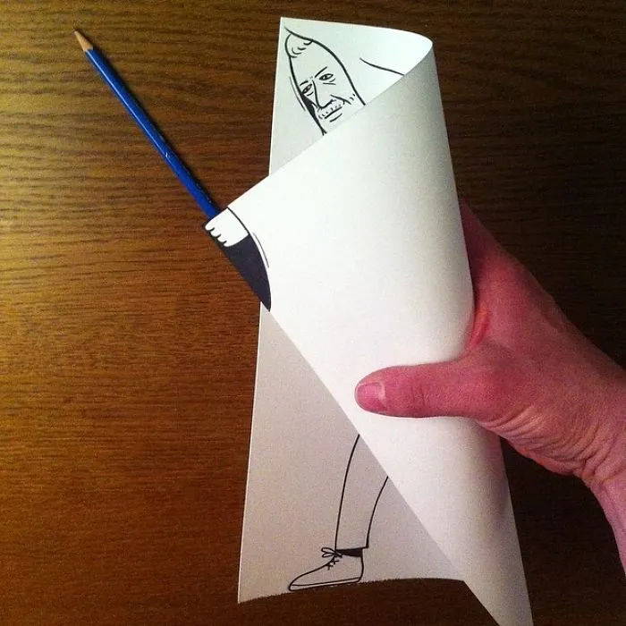 Illustrator Uses Clever 3D Tricks To Bring His Cartoons To Life