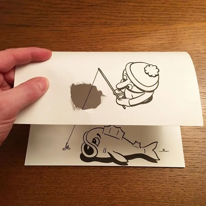 Illustrator Uses Clever 3D Tricks To Bring His Cartoons To Life