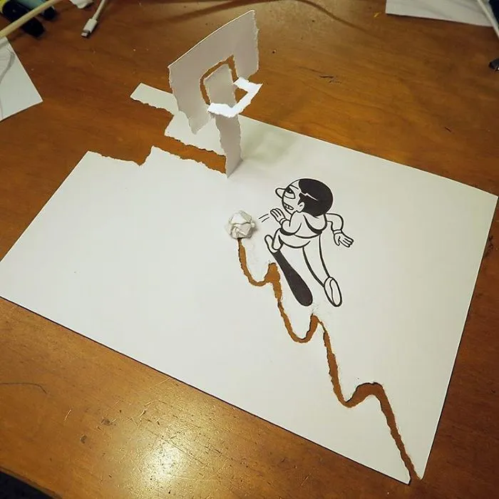 Illustrator Uses Clever 3D Tricks To Bring His Cartoons To Life