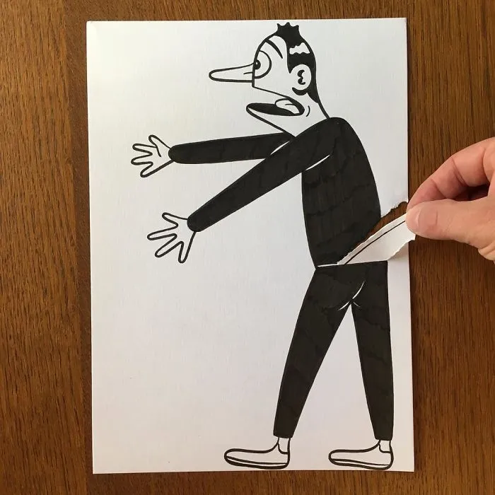 Illustrator Uses Clever 3D Tricks To Bring His Cartoons To Life