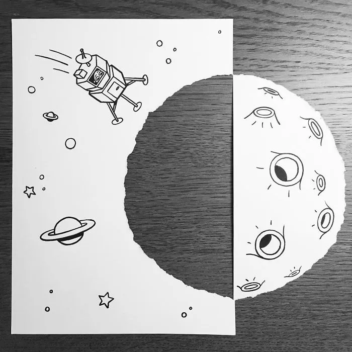 Illustrator Uses Clever 3D Tricks To Bring His Cartoons To Life