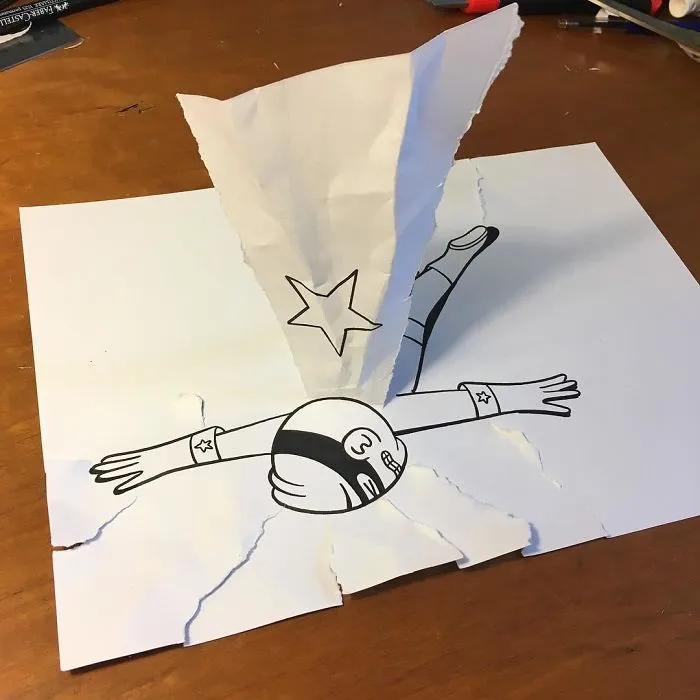 Illustrator Uses Clever 3D Tricks To Bring His Cartoons To Life