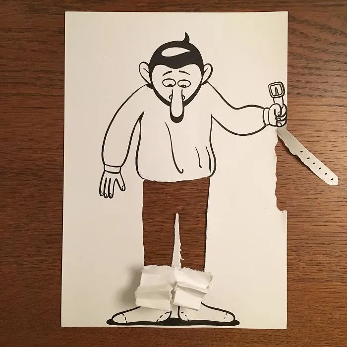 Illustrator Uses Clever 3D Tricks To Bring His Cartoons To Life