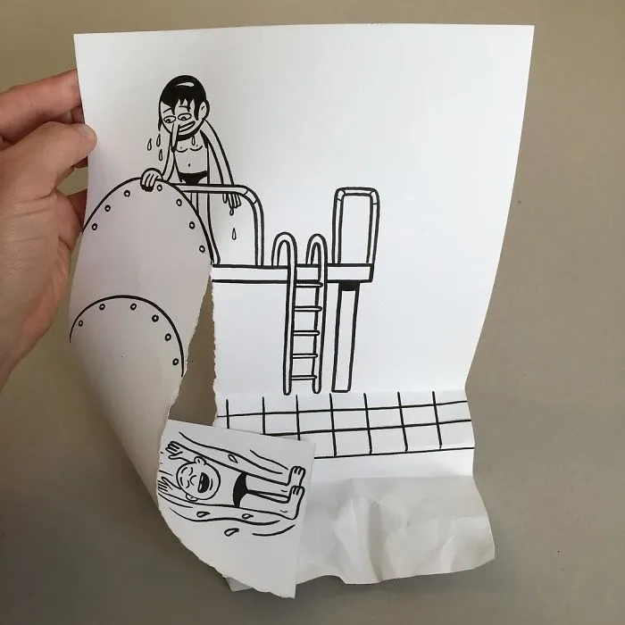Illustrator Uses Clever 3D Tricks To Bring His Cartoons To Life