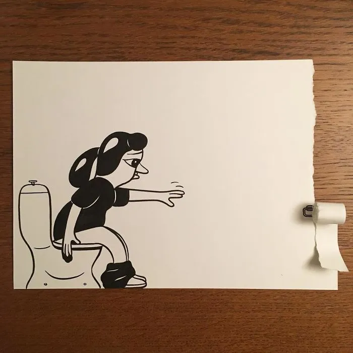 Illustrator Uses Clever 3D Tricks To Bring His Cartoons To Life