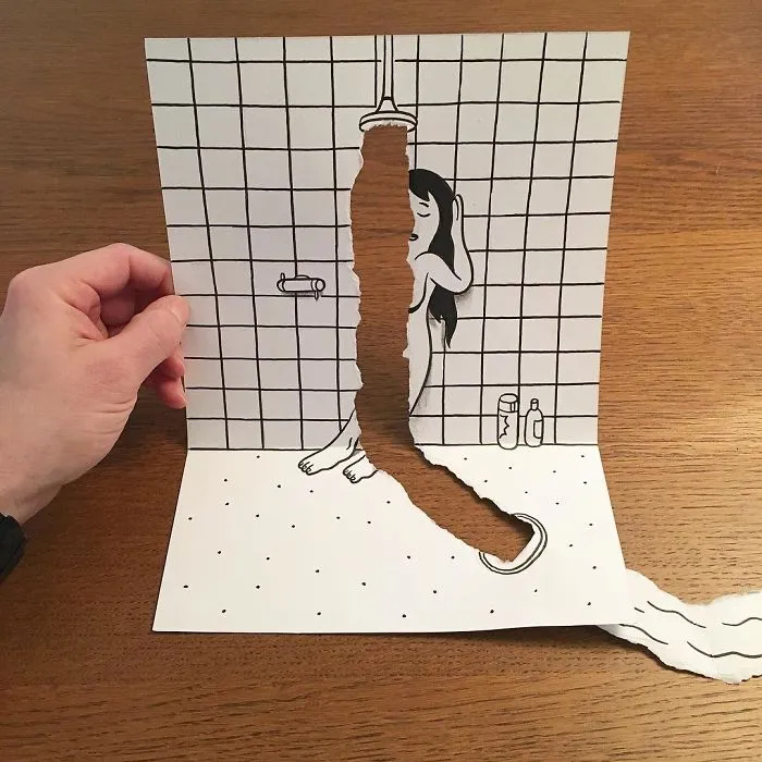 Illustrator Uses Clever 3D Tricks To Bring His Cartoons To Life