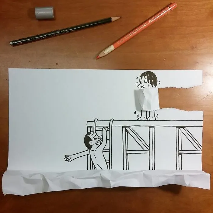 Illustrator Uses Clever 3D Tricks To Bring His Cartoons To Life
