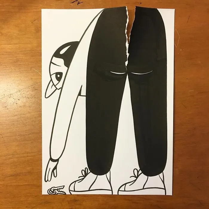 Illustrator Uses Clever 3D Tricks To Bring His Cartoons To Life