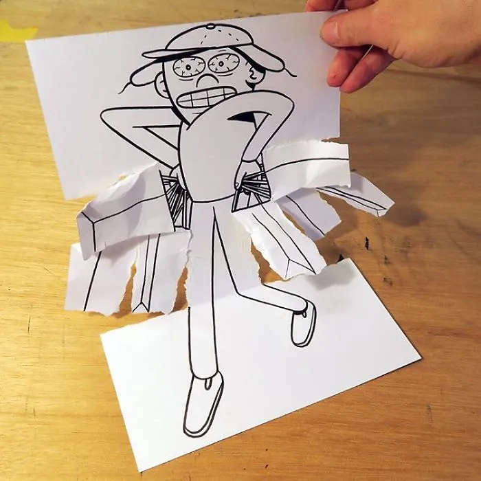 Illustrator Uses Clever 3D Tricks To Bring His Cartoons To Life