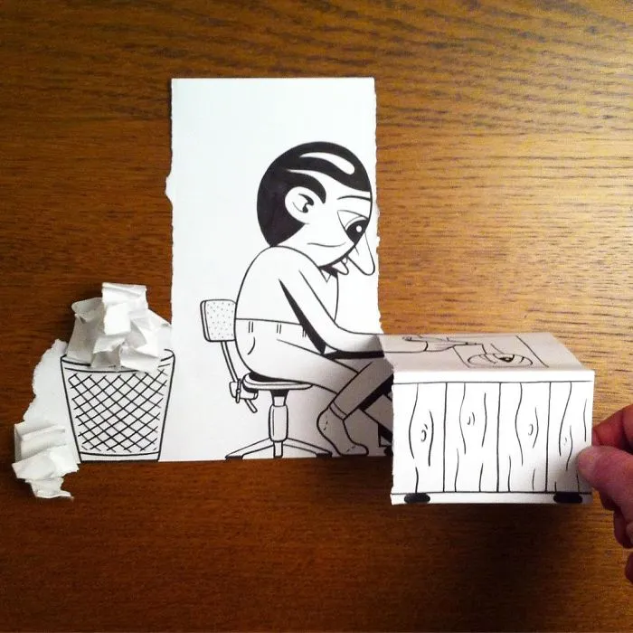 Illustrator Uses Clever 3D Tricks To Bring His Cartoons To Life