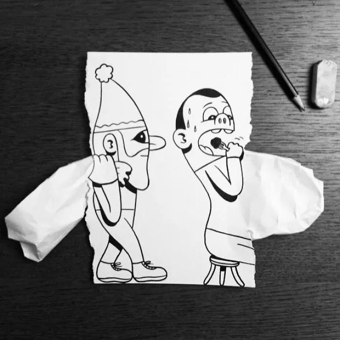 Illustrator Uses Clever 3D Tricks To Bring His Cartoons To Life